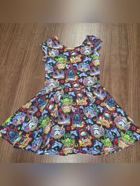 Elizabeth's Closet Star Wars Magical Getaway Disney Dress 4t Cotton Spandex